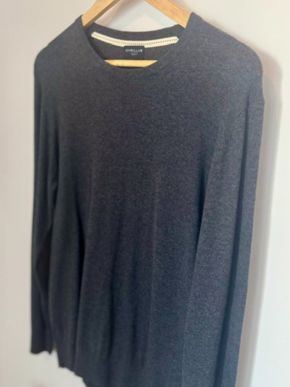 Cyrillus Paris Crewneck Sweater Charcoal Grey M
